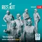 One busy day carrier crew on deck (scene 1) (6 pcs) (3D Printed), 1...