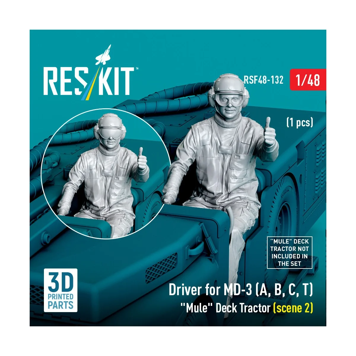 Driver for MD-3 (A, B, C, T) Mule Deck Tractor (scene 2) (1 pcs) (3... Driver for MD-3 (A, B, C, T) Mule Deck Tractor (scene 2) (1 pcs) (3...