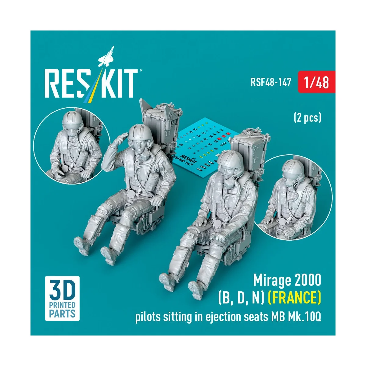 Mirage 2000 (B, D, N) (FRANCE) pilots sitting in ejection seats MB ...