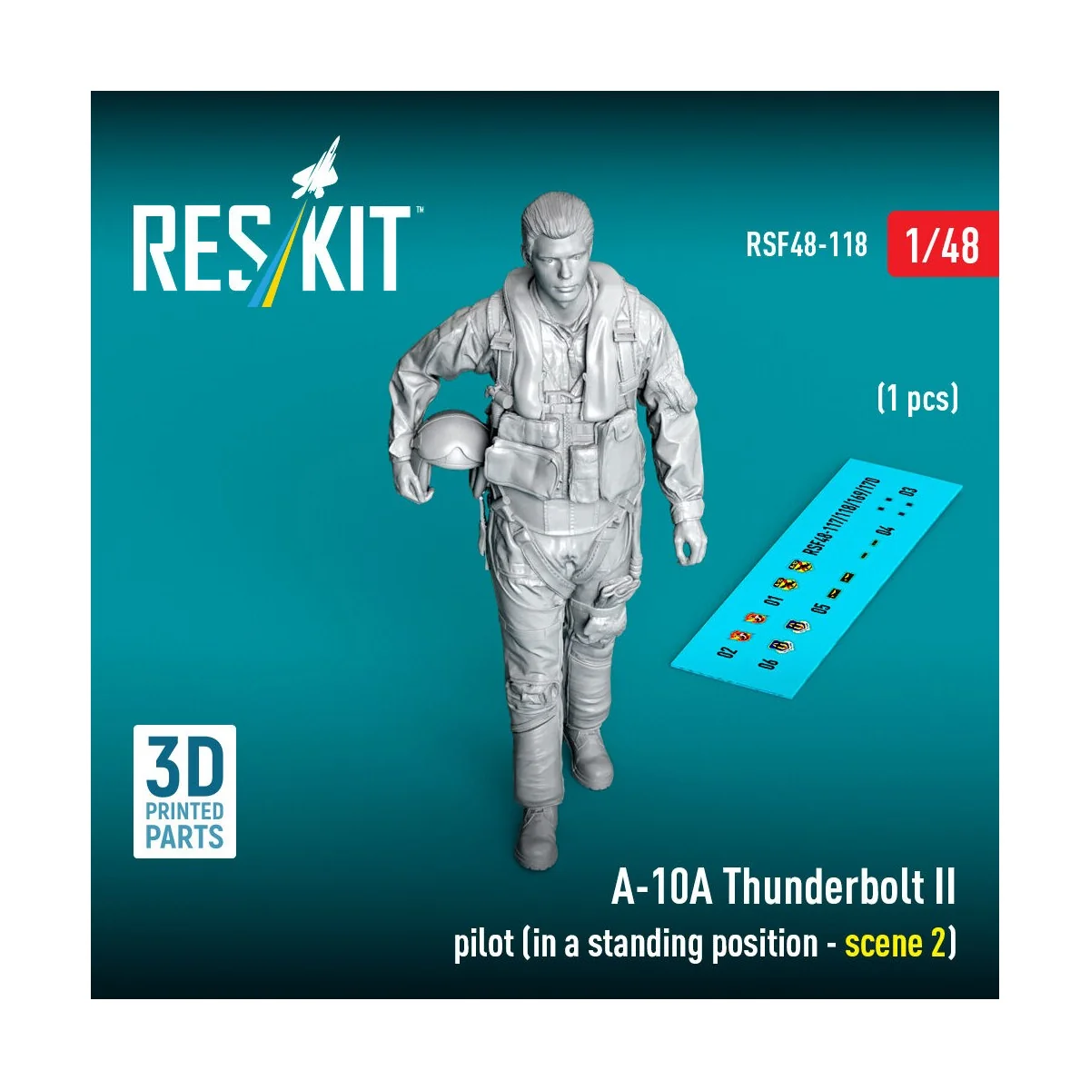 A-10A Thunderbolt II pilot (in a standing position - scene 2) (1 pc...