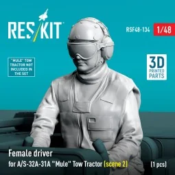 Female driver for A/S-32A-31A Mule Tow Tractor (scene 2) (1 pcs) (3...