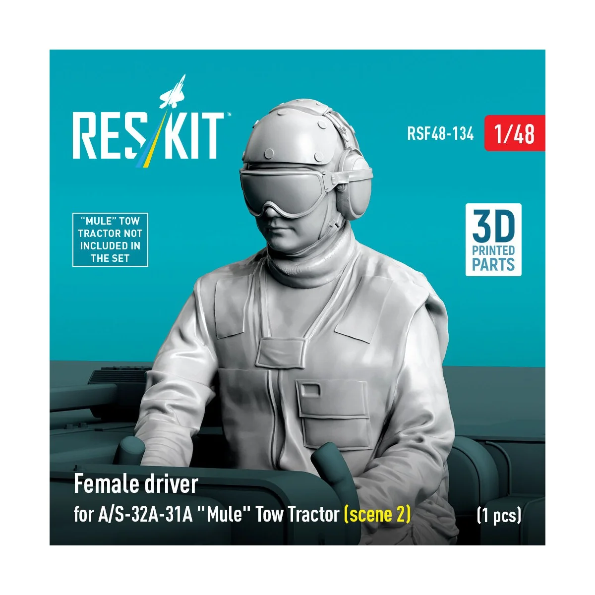 Female driver for A/S-32A-31A Mule Tow Tractor (scene 2) (1 pcs) (3...