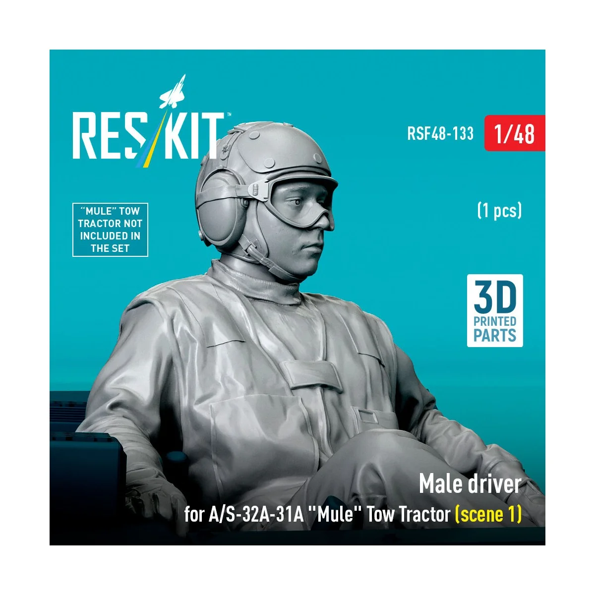 Male driver for A/S-32A-31A Mule Tow Tractor (scene 1) (1 pcs) (3D ...