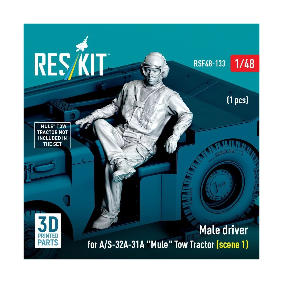 Male driver for A/S-32A-31A Mule Tow Tractor (scene 1) (1 pcs) (3D ...