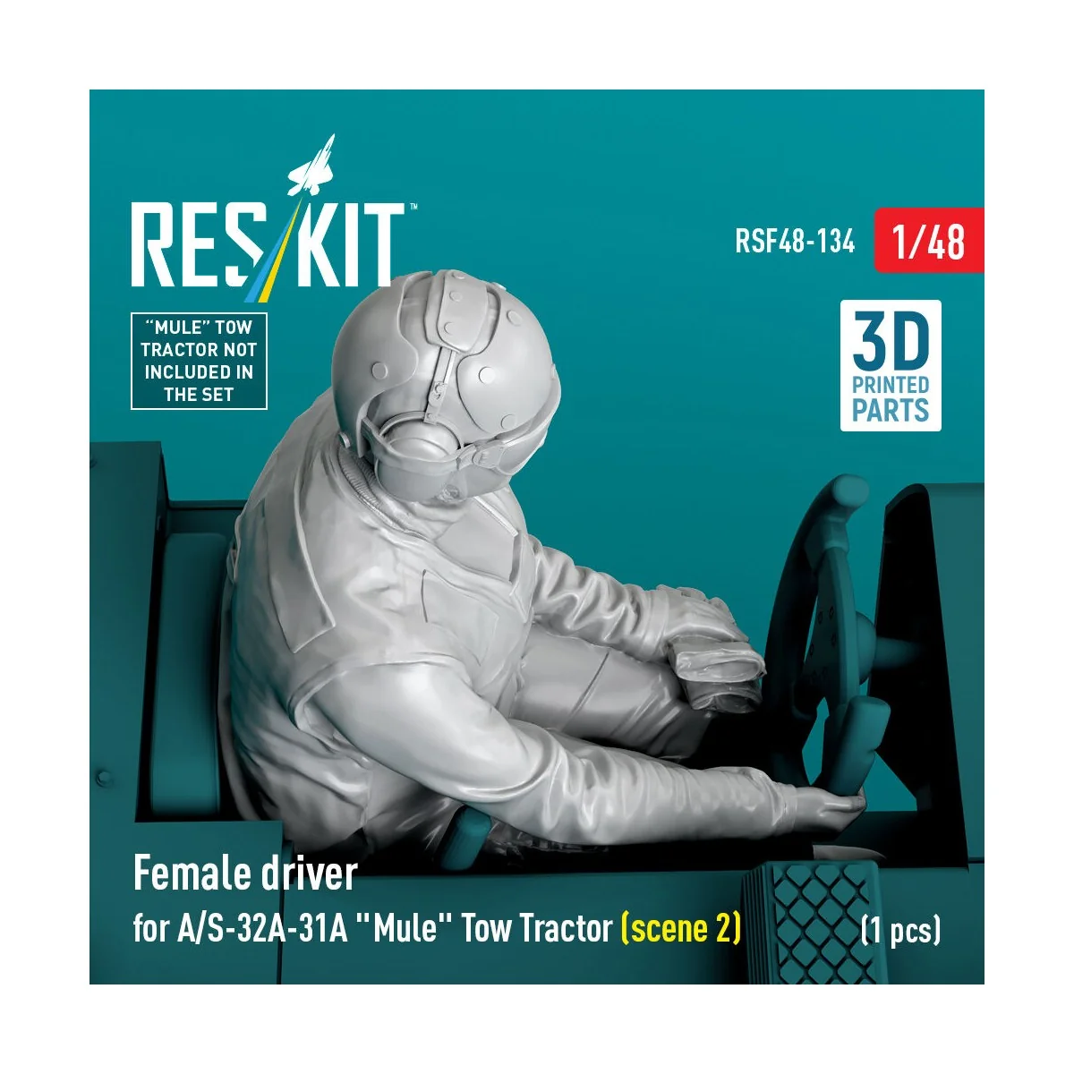 Female driver for A/S-32A-31A Mule Tow Tractor (scene 2) (1 pcs) (3...