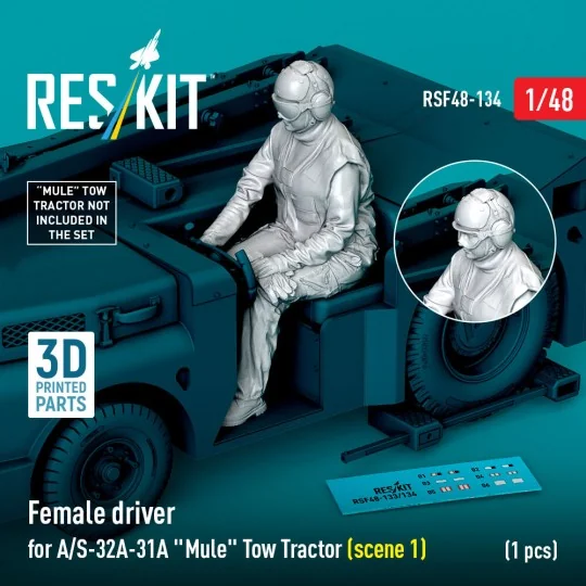 Female driver for A/S-32A-31A Mule Tow Tractor (scene 2) (1 pcs) (3...