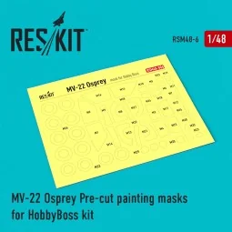 MV-22 Osprey Pre-cut painting masks for HobbyBoss kit, 1/48 - ResKi...