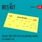 Harrier GR1/GR3 Pre-cut painting masks for Kinetic kit, 1/48 - ResK...