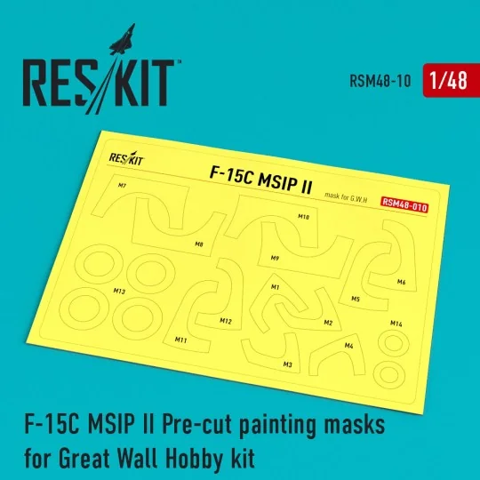 F-15 MSIP ll Pre-cut painting masks for GWH L4817 kit, 1/48 - ResKi... F-15 MSIP ll Pre-cut painting masks for GWH L4817 kit, 1/48 - ResKi...