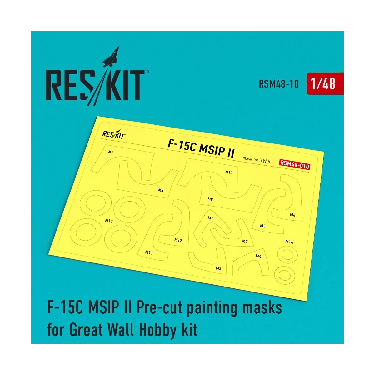 F-15 MSIP ll Pre-cut painting masks for GWH L4817 kit, 1/48 - ResKi... F-15 MSIP ll Pre-cut painting masks for GWH L4817 kit, 1/48 - ResKi...