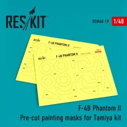 F-4B Phantom II Pre-cut painting masks for Tamiya 61121 kit, 1/48 -...