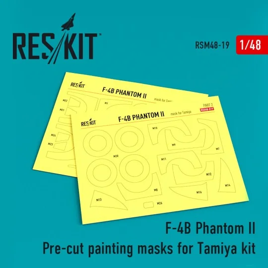 F-4B Phantom II Pre-cut painting masks for Tamiya 61121 kit, 1/48 -...