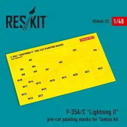 F-35 A/? Lightning II pre-cut painting masks for Tamiya kit, 1/48 -...