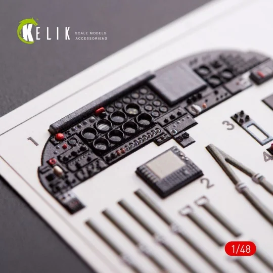 A-37B Dragonfly interior 3D decals for Trumpeter kit - Kelik K48007