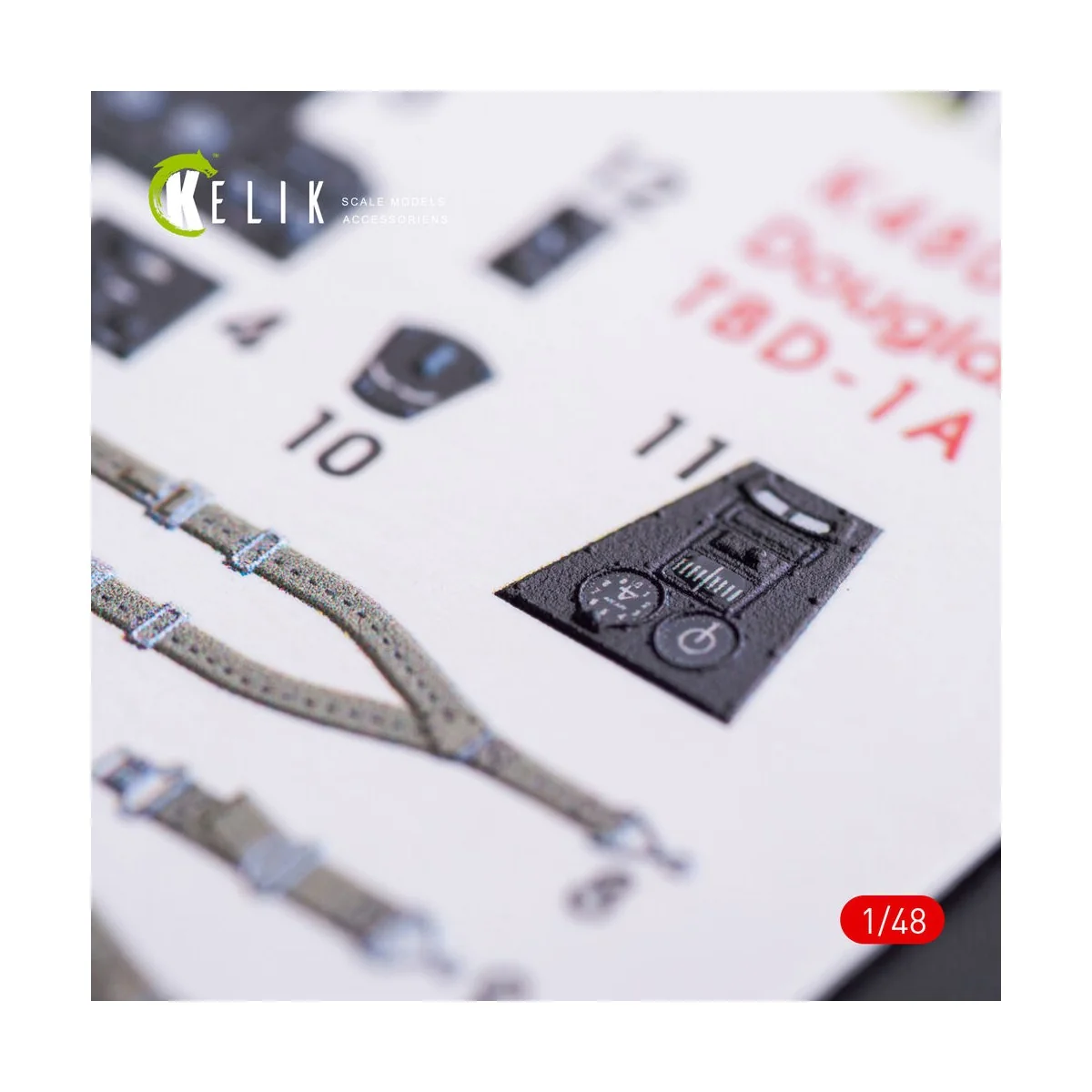 TBD-1A Devastator interior 3D decals for GWH kit, 1/48 - Kelik K48008