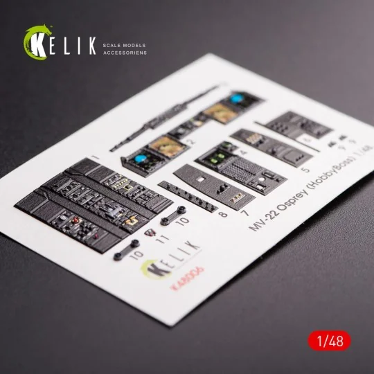 MV-22 Osprey interior 3D decals for HobbyBoss kit - Kelik K48006