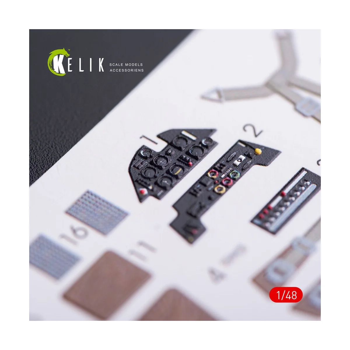 Bf-109E interior 3D decals for WingsyKits kit, 1/48 - Kelik K48009 Bf-109E interior 3D decals for WingsyKits kit, 1/48 - Kelik K48009