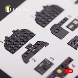 F-82 (F,G) Twin Mustang interior 3D decals for Modelsvit kit - Keli...