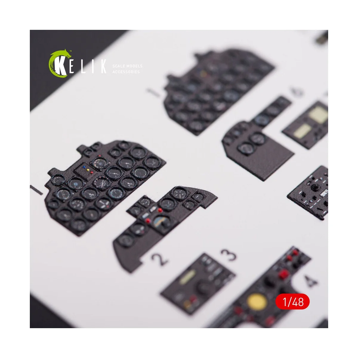 F-82 (F, G) Twin Mustang interior 3D decals for Modelsvit kit, 1/48...