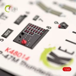 P-47M Thunderbolt interior 3D decals for Tamiya kit, 1/48 - Kelik K...