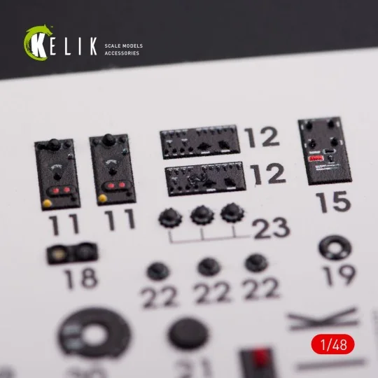 F-82 (F,G) Twin Mustang interior 3D decals for Modelsvit kit - Keli... F-82 (F,G) Twin Mustang interior 3D decals for Modelsvit kit - Keli...