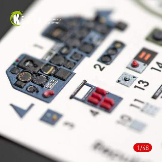 P-47M Thunderbolt interior 3D decals for Tamiya kit - Kelik K48014
