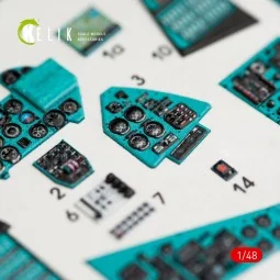 MI-24P interior 3D decals for Zvezda kit, 1/48 - Kelik K48024