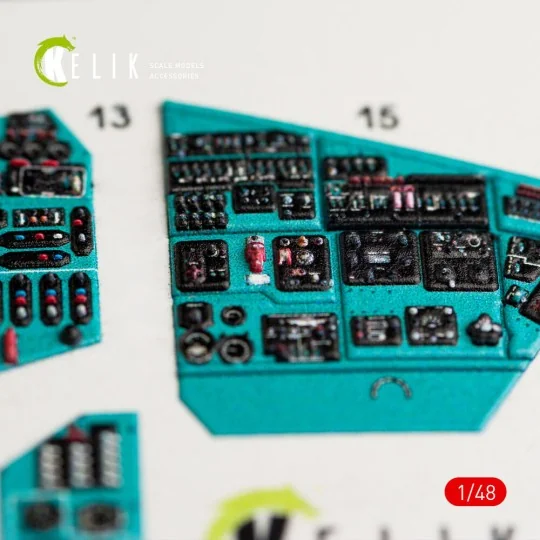 MI-24P interior 3D decals for Zvezda kit, 1/48 - Kelik K48024 MI-24P interior 3D decals for Zvezda kit, 1/48 - Kelik K48024