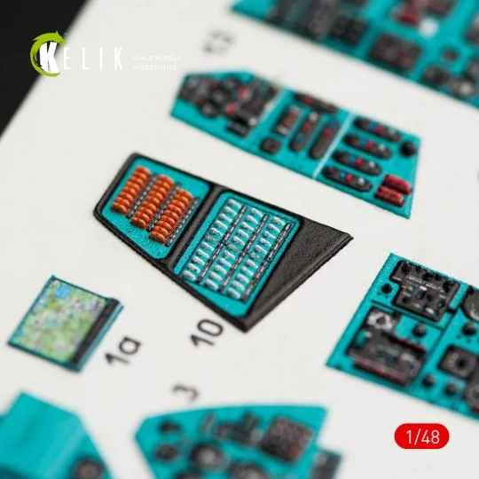 MI-24P interior 3D decals for Zvezda kit, 1/48 - Kelik K48024 MI-24P interior 3D decals for Zvezda kit, 1/48 - Kelik K48024