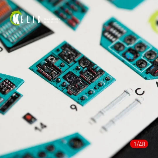 MI-24P interior 3D decals for Zvezda kit, 1/48 - Kelik K48024 MI-24P interior 3D decals for Zvezda kit, 1/48 - Kelik K48024