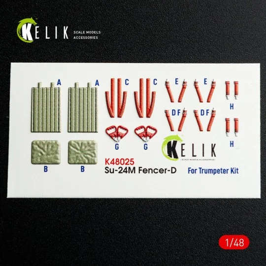 SU-24 interior 3D decals for Trumpeter kit, 1/48 - Kelik K48025 SU-24 interior 3D decals for Trumpeter kit, 1/48 - Kelik K48025