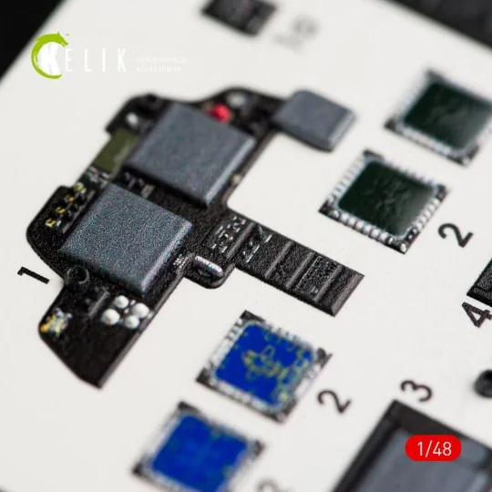 AH-64D Apache longbow interior 3D decals for Academy kit - Kelik K4...