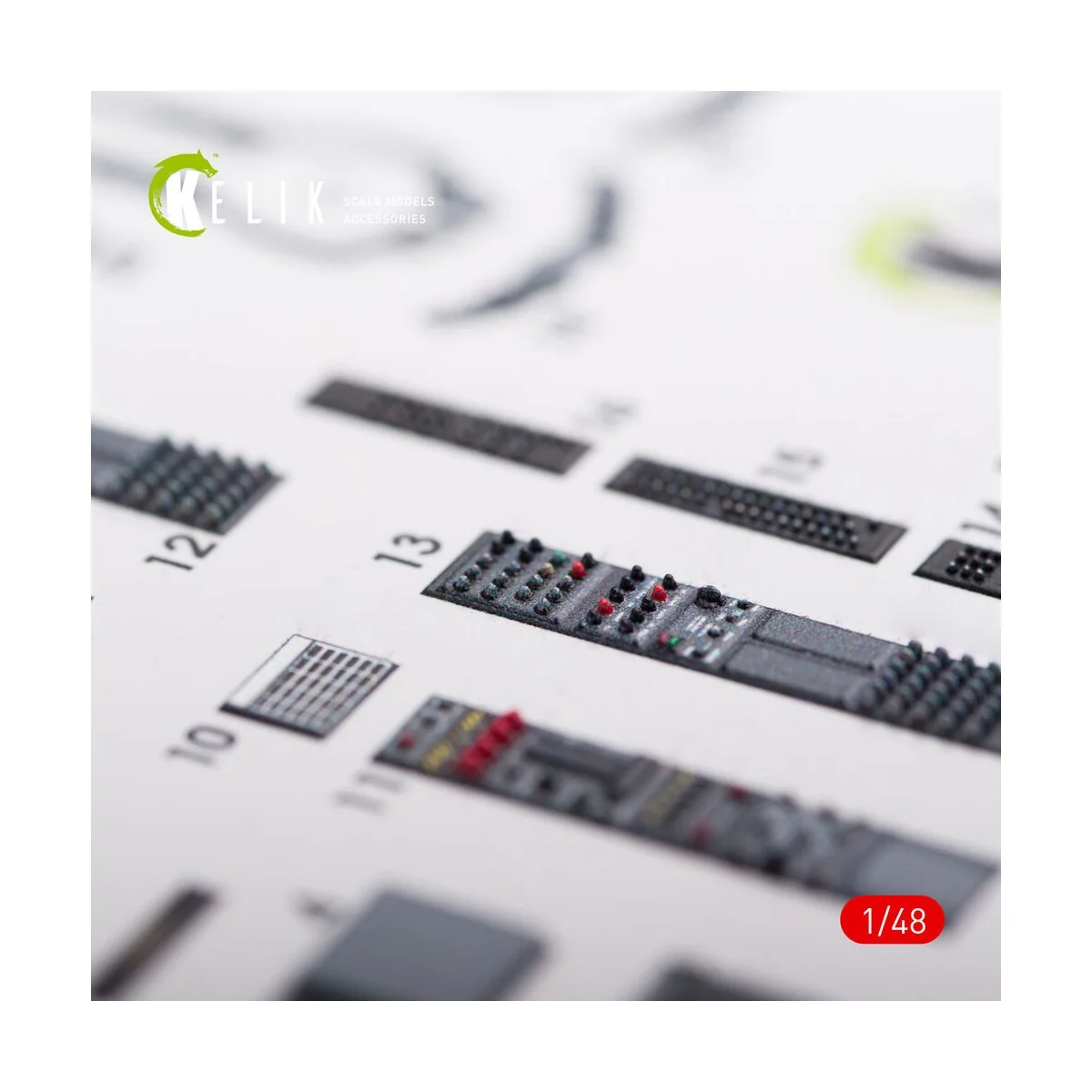 AH-64D Apache longbow interior 3D decals for Hasegawa kit, 1/48 - K...