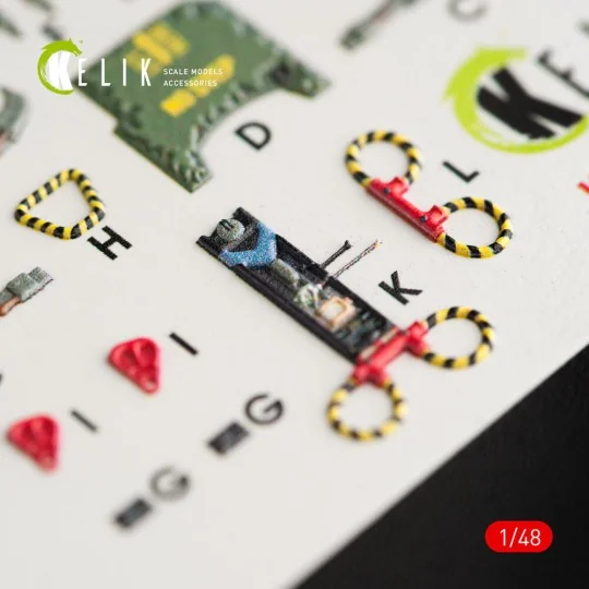 F-4B interior 3D decals for Tamiya kit - Kelik K48027