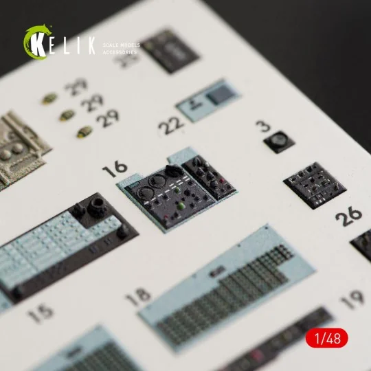 F-4B interior 3D decals for Tamiya kit, 1/48 - Kelik K48027 F-4B interior 3D decals for Tamiya kit, 1/48 - Kelik K48027