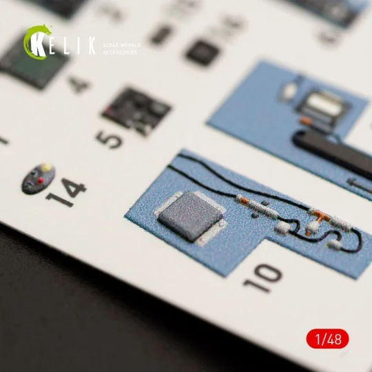 F/A-18A Hornet interior 3D decals for Kinetic kit, 1/48 - Kelik K48028 F/A-18A Hornet interior 3D decals for Kinetic kit, 1/48 - Kelik K48028