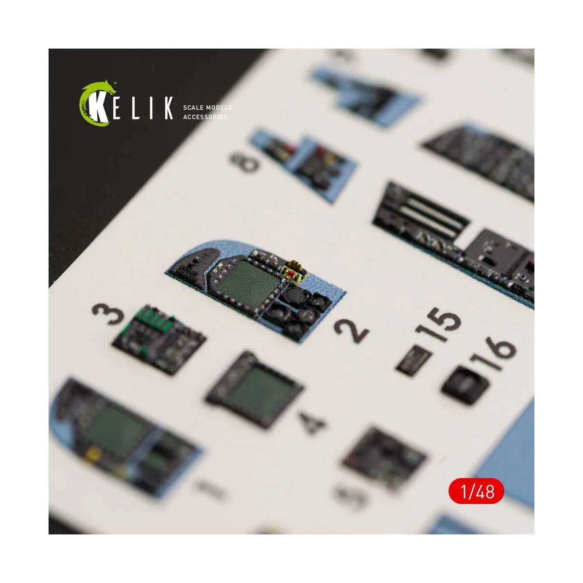 F/A-18A Hornet interior 3D decals for Kinetic kit, 1/48 - Kelik K48028 F/A-18A Hornet interior 3D decals for Kinetic kit, 1/48 - Kelik K48028