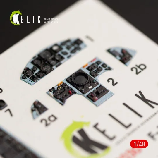 F-104J Starfighter interior 3D decals for Kinetic kit, 1/48 - Kelik...