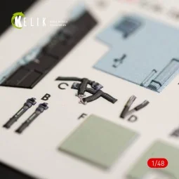 F/A-18E Super Hornet interior 3D decals for MENG kit - Kelik K48031