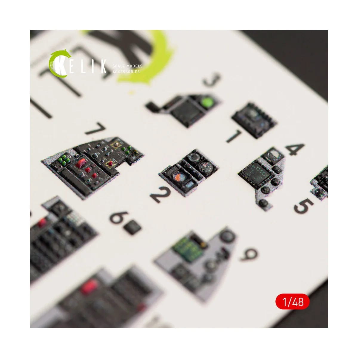 F-16C Fighting Falcon interior 3D decals for Kinetic kit, 1/48 - Ke... F-16C Fighting Falcon interior 3D decals for Kinetic kit, 1/48 - Ke...