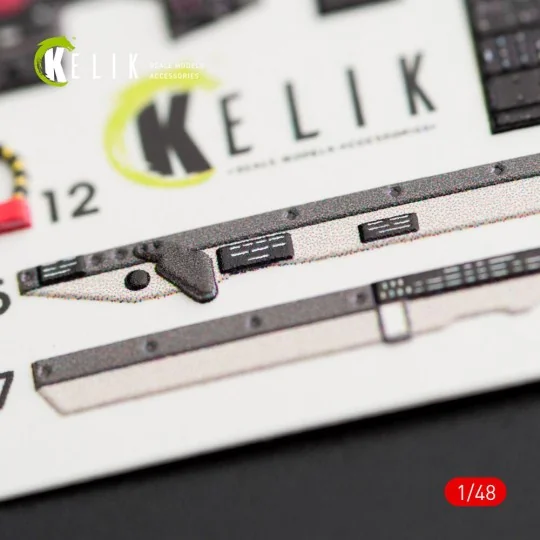 F-104G Starfighter late type interior 3D decals for Hasegawa kit, 1... F-104G Starfighter late type interior 3D decals for Hasegawa kit, 1...