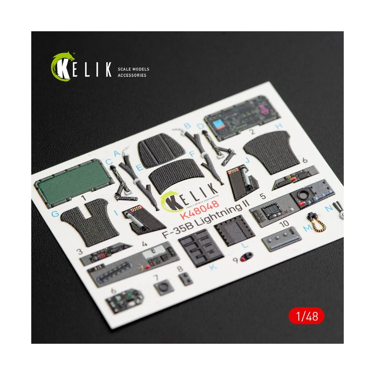 F-35B Lightning II interior 3D decals for Kitty Hawk / Zimimodel ki...