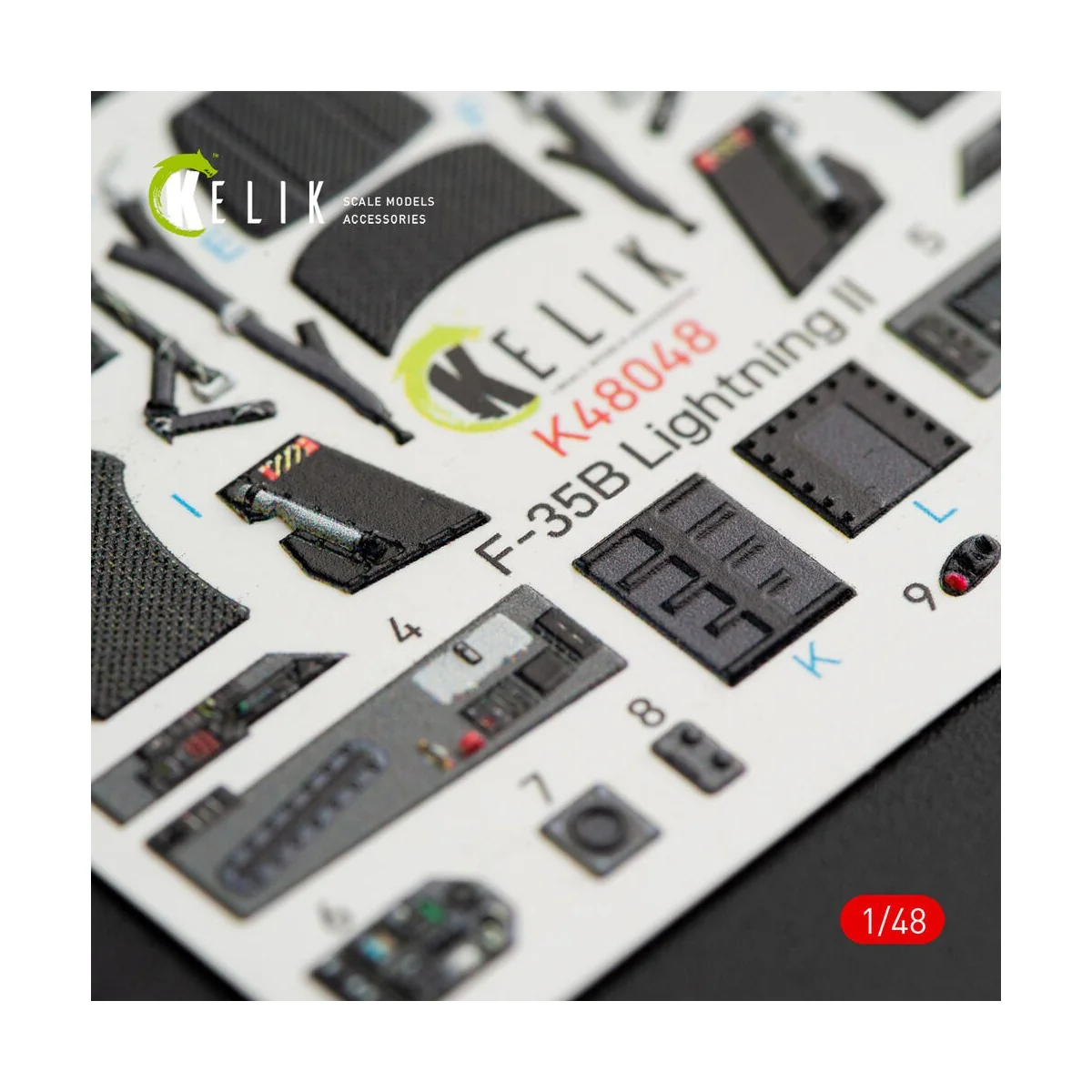 F-35B Lightning II interior 3D decals for Kitty Hawk / Zimimodel ki...