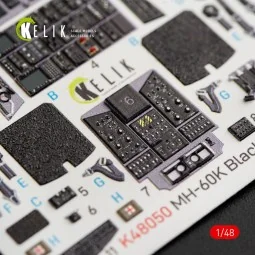 MH-60K Black Hawk interior 3D decals for Italeri kit 2666, 1/48 - K...