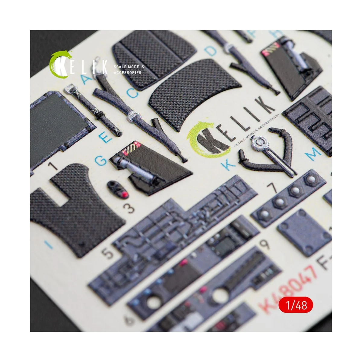 F-35A Lightning II interior 3D decals for Kitty Hawk / Zimimodel ki...