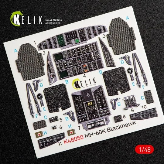 MH-60K Black Hawk interior 3D decals for Italeri kit 2666 - Kelik K... MH-60K Black Hawk interior 3D decals for Italeri kit 2666 - Kelik K...