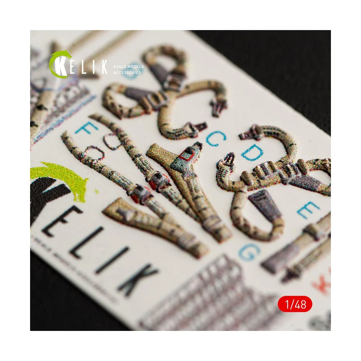 SU-27 Flanker interior 3D decals for GWH kit - Kelik K48051 SU-27 Flanker interior 3D decals for GWH kit - Kelik K48051