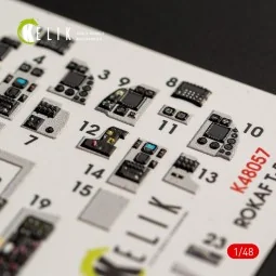 T-50 ROKAF interior 3D decals for Academy kit - Kelik K48057