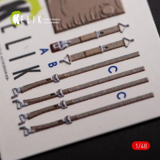 P-51H Mustang interior 3D decals for Modelsvit kit, 1/48 - Kelik K4...