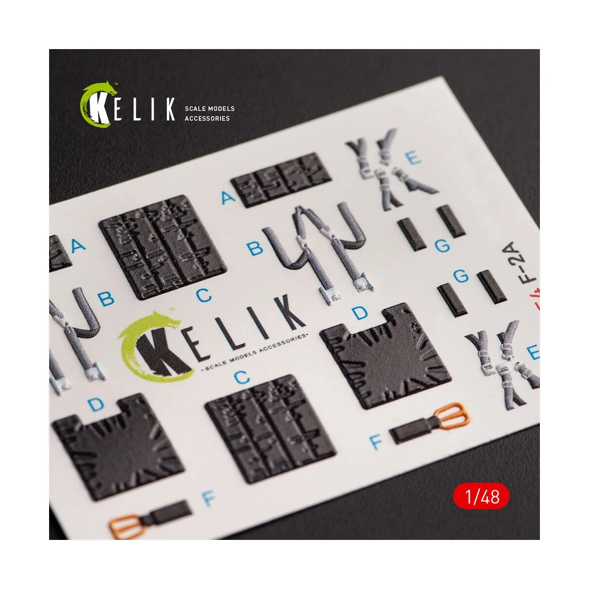 JASDF F-2B interior 3D decals for Hasegawa kit, 1/48 - Kelik K48054